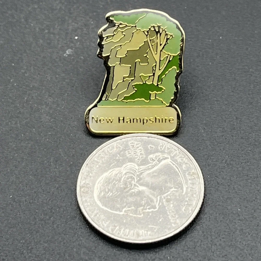 New Hampshire The Granite‎ State Lapel Hat Pin
